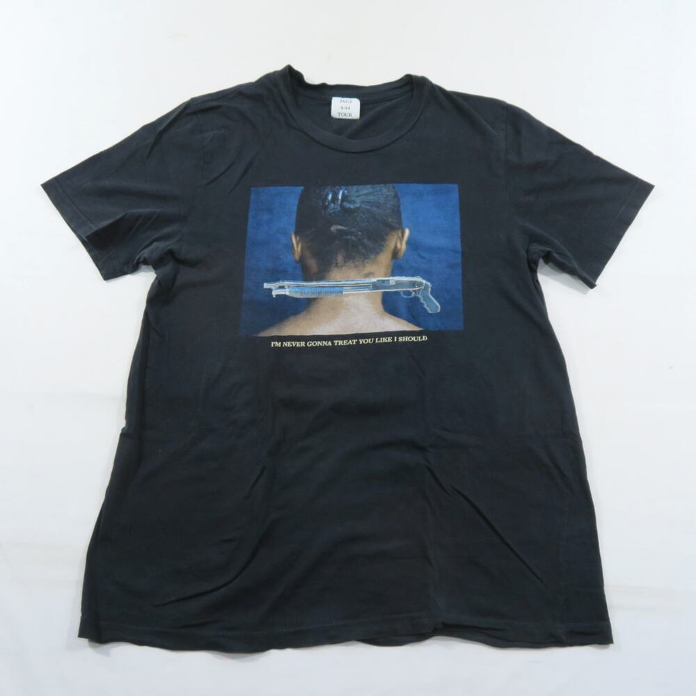 Jay z 444 Tour Rap T-shirt Treat You Like I Should Black Sz L